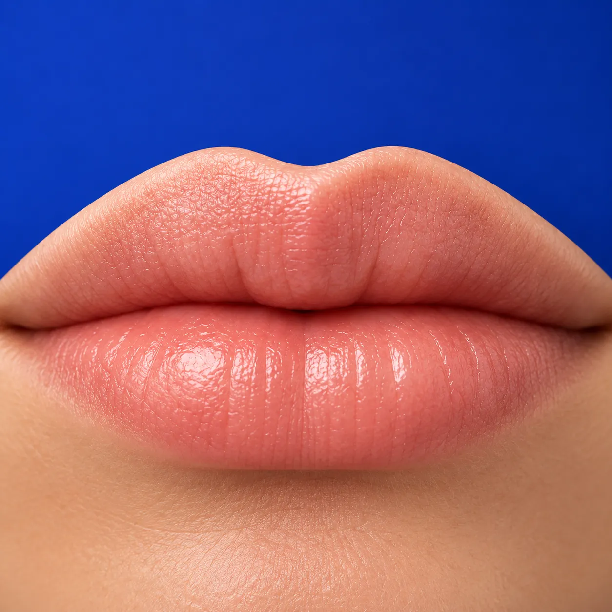 medicina-estetica-del-volto illustrazione di labbra di donna su sfondo blu dopo trattamento estetico del volto presso lo studio dentistico favro